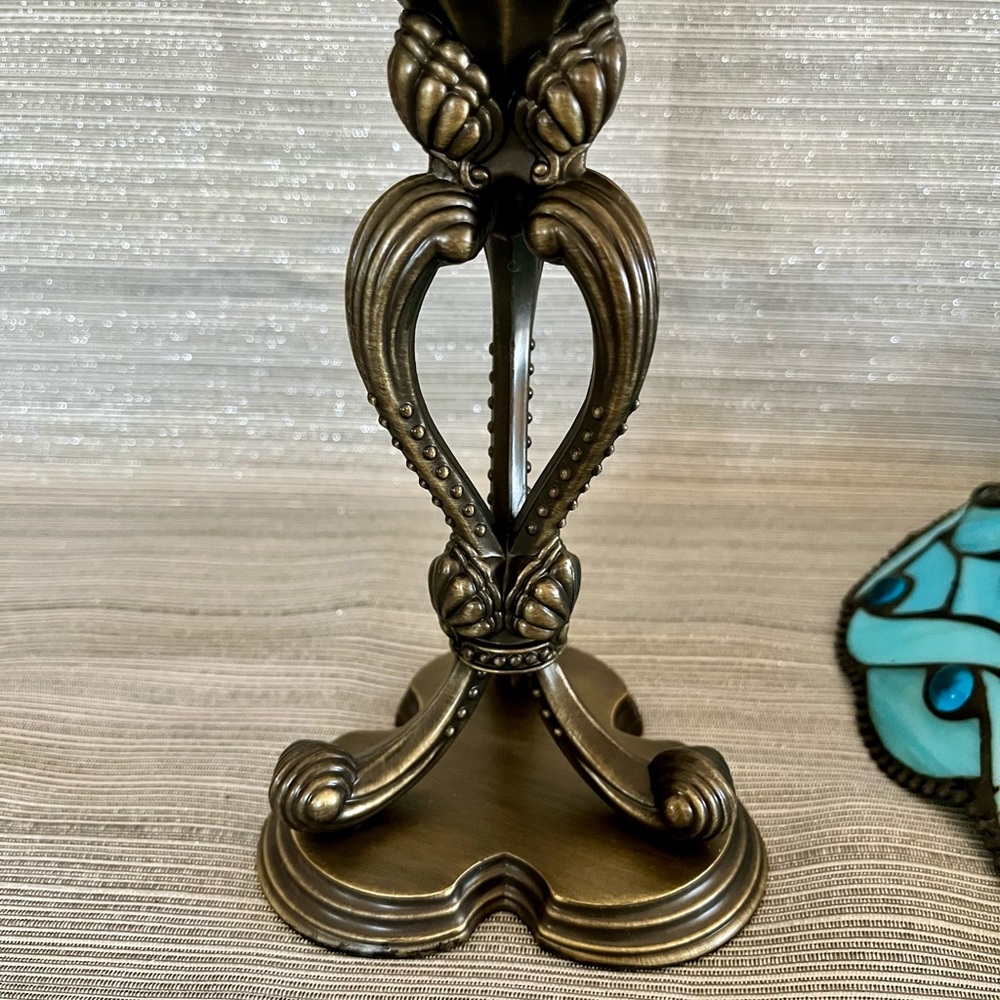 PartyLite Spring Water Candle Holder Lamp Tiffany Style Stained Glass - Picture 8 of 14